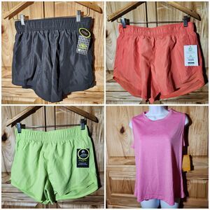 Women’s Small 4pc Athletic Clothing Lot – Tank Top & Shorts – NWT